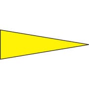 208702 [緑十字 マーキング用ステッカー 黄 5×15mm三角 100枚組 PET]