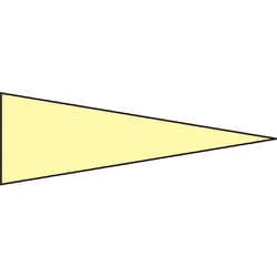 208705 [緑十字 マーキング用ステッカー 蛍光黄 5×15mm三角 100枚組 エンビ]