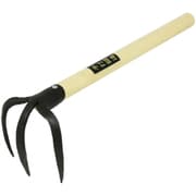 手打ち鍛造品 三本熊手 短柄 390mm柄