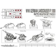 MODUA72310 ドイツ軍 陸上巡洋艦 P.1000 ラーテ用武装セットII [1/72スケール プラモデル]