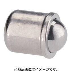 HALDER スプリングプランジャ ボール付 平滑タイプ ステンレス鋼 22080.0006