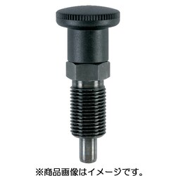 HALDER インデックスボルト 六角カラー付 ノブ付 スチール 22110.0115