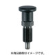 HALDER インデックスボルト 六角カラー付 ノブ付 スチール 22110.0117