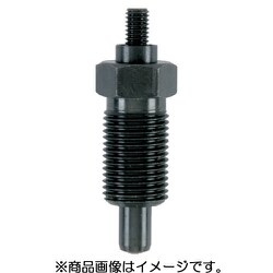 HALDER インデックスボルト 六角カラー付 ノブなし スチール 22110.0147