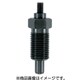 HALDER インデックスボルト 六角カラー付 ノブなし スチール 22110.0153