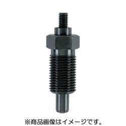 HALDER インデックスボルト 六角カラー付 ノブなし スチール 22110.0157