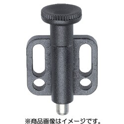 HALDER インデックスボルト 水平カラー付 ノブ付 ホールド機構なし 22110.0324