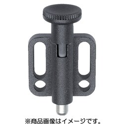 HALDER インデックスボルト 水平カラー付 ノブ付、ホールド機構付 22110.0344