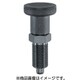 HALDER インデックスボルト 六角カラー付 ノブ付 快削鋼 22120.0005