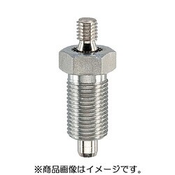 HALDER インデックスボルト 六角カラー付 ノブなし ステンレス鋼 22120.0426