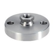 HALDER レべリングパッド 固定用穴付 ステンレス製 22590.0710