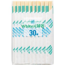 ホワイトアスペン元禄箸 30膳 W-004