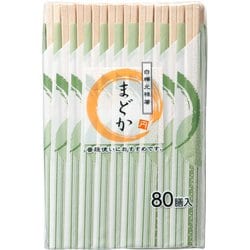まどか白樺元禄箸 80膳 M-022