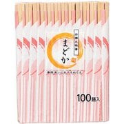 まどか白樺元禄箸 100膳 M-024