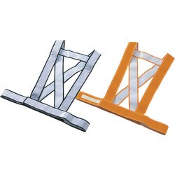 238022 [緑十字 安全ベスト 発光帯 黄反射タイプ フリーサイズ]