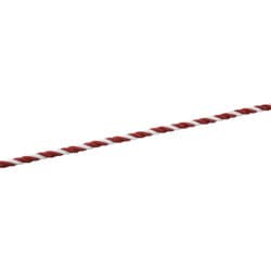 283065 [緑十字 カラーロープ 赤/白 12mmΦ×1～100m/カット販売 ポリエチレン]