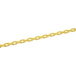 284012 [緑十字 プラスチックチェーン 黄 長さ30m 線径6mmΦ ポリエチレン]