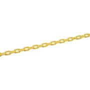 284012 [緑十字 プラスチックチェーン 黄 長さ30m 線径6mmΦ ポリエチレン]