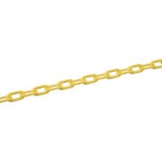 284022 [緑十字 プラスチックチェーン 黄 長さ30m 線径8mmΦ ポリエチレン]