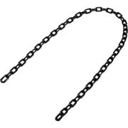 284034 [緑十字 プラスチックチェーン 黒 長さ1.2m 線径6mmΦ ポリエチレン]