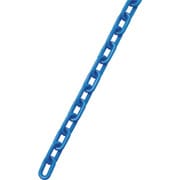 284082 [緑十字 プラスチックチェーン 青 長さ20m 線径8mmΦ ポリエチレン]