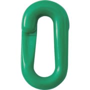 284142 [緑十字 プラスチックチェーン用ジョイント 緑 20×39.5 線径6Φ 2個組]
