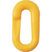 284143 [緑十字 プラスチックチェーン用ジョイント 黄 20×39.5 線径6Φ 2個組]