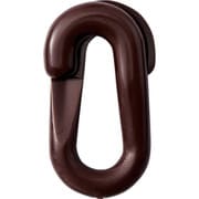 284146 [緑十字 プラスチックチェーン用ジョイント 茶 20×39.5 線径6Φ 2個組]