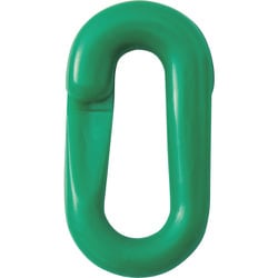 284152 [緑十字 プラスチックチェーン用ジョイント 緑 28×53.5 線径8Φ 2個組]