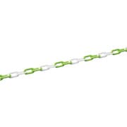 284160 [緑十字 プラスチックチェーン グリーン/ホワイト 長さ:30m 線径:7mmΦ ポリエチレン]