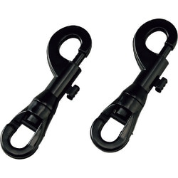 284171 [緑十字 プラスチックチェーン用ジョイント 黒 全長99mm 対応線径:10/12mm以下 2個組 ナイロン]