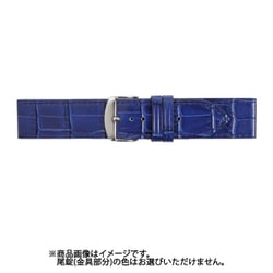 BKA039DS [時計バンド 牛革型押し ショートタイプ 20mm ネイビー]