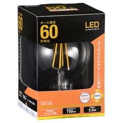 C6 LED電球 フィラメントボール形 E26 60形相当 LDG5L