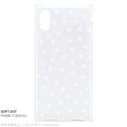 PEI08-TLS03-CL [iPhone XS/Xケース スクエア型 Soft DOT]