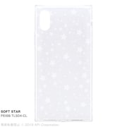 PEI08-TLS04-CL [iPhone XS/Xケース スクエア型 Soft STAR]