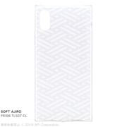 PEI08-TLS07-CL [iPhone XS/Xケース スクエア型 Soft AJIRO]