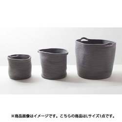 コットンロープ バスケット L チャコールグレー clb001cgy