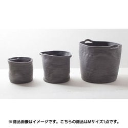 コットンロープ バスケット M チャコールグレー clb002cgy