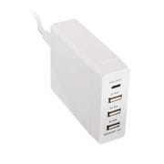 スマホ・タブレットをかしこく超速充電 USB Type-A 3ポート USB Type-C 1ポート PD30W+36W OWL-ACU3PD1-WH