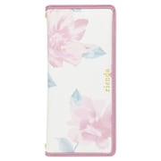 md-74299-1 [手帳ケース  Xperia1 rienda パイピング/Lace Flower/ホワイト]