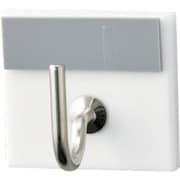 302008 [緑十字 キーハンガー グレー 30×33mm 裏面テープ付 アクリル製]
