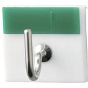 302010 [緑十字 キーハンガー 緑 30×33mm 裏面テープ付 アクリル製]