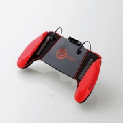 P-GMG2B01RD [スマホ用ゲームアクセサリ/スマホ用/グリップ/2ボタン/スマホクリーナー付/レッド]