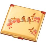 箔工芸花鳥 角コンパクトミラー [日用雑貨品]