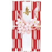 手ぬぐい祝儀袋 かすり矢絣 赤 SF-TE-397-R