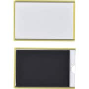 305111 [緑十字 カードケース 裏マグネット付 黄 61×92mm 10枚組 硬質タイプ]