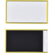 305121 [緑十字 カードケース 裏マグネット付 黄 50×90mm 10枚組 硬質タイプ]