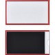 305122 [緑十字 カードケース 裏マグネット付 赤 50×90mm 10枚組 硬質タイプ]