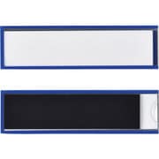 305133 [緑十字 カードケース 裏マグネット付 青 25×90mm 10枚組 硬質タイプ]