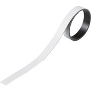 312021 [緑十字 テープ状カラーマグネット 白 15mm幅×1m×0.8mm 2本組]